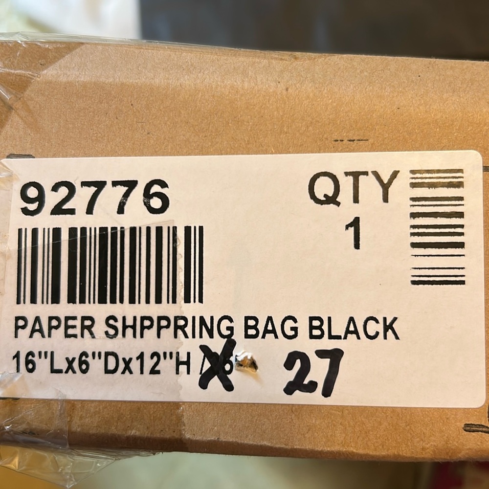 Black Paper Shopping Bags 🛍️